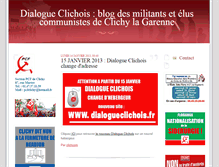 Tablet Screenshot of communistesclichy92.elunet.fr