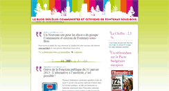 Desktop Screenshot of eluscommunistescitoyensfontenay.elunet.fr