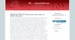 Desktop Screenshot of alainlebeau.elunet.fr