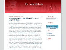 Tablet Screenshot of alainlebeau.elunet.fr